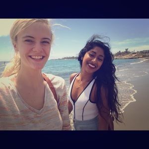 White neoprene swimsuit one piece